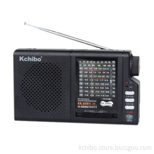 FM/MW/SW1-8/TV1 10-Band World Receiver, with Earphone JackNew
